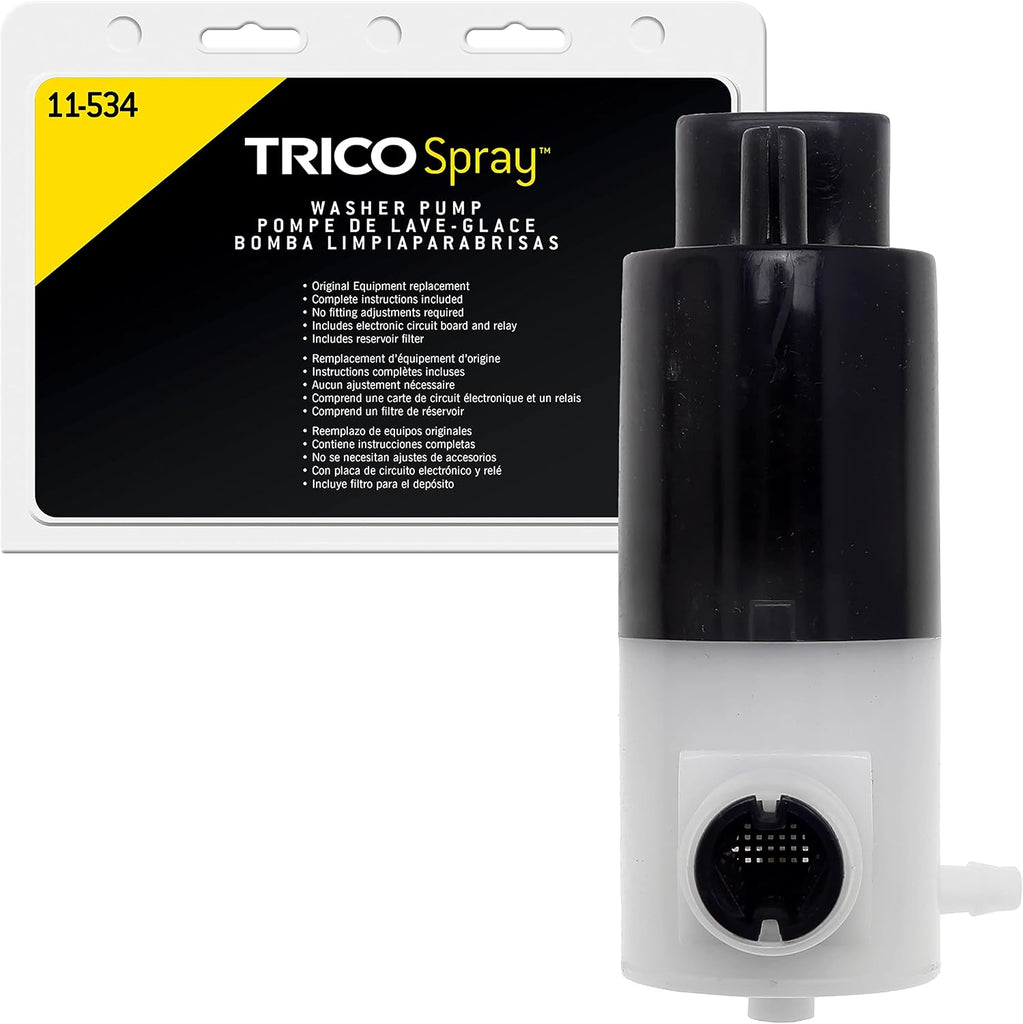 TRICO Spray Automotive Replacement Windshield Washer Pump (11-611) Fits Select Chevy, GEO, and Toyota Model Years