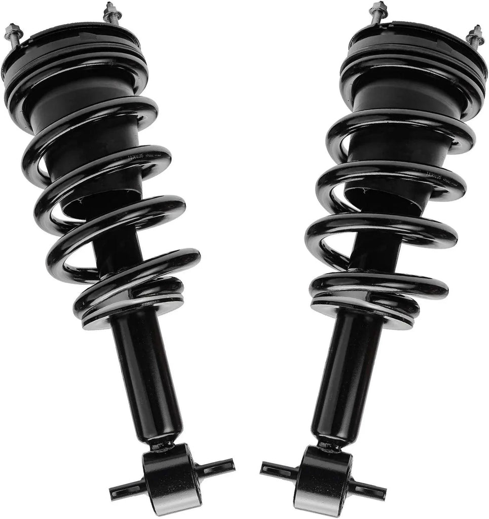 Detroit Axle - Front Struts w/Coil Spring Assembly Replacement for Chevy GMC Silverado Sierra Suburban Yukon XL 1500 Tahoe Avalanche Cadillac Escalade - 2pc Set