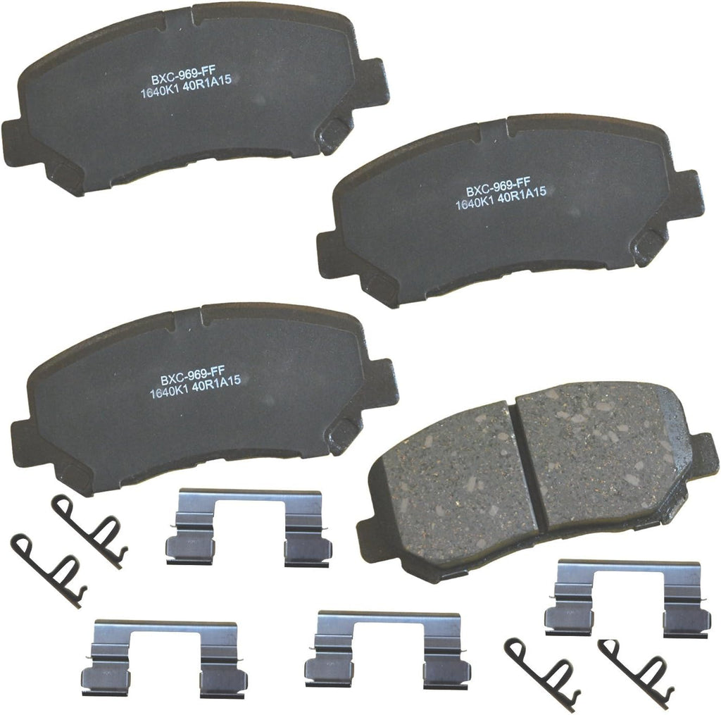 Bendix Premium SBC11 Ceramic Front Brake Pads for Select Models Dodge Dart,Ford Fairlane,Falcon,Sedan Delivery,Mustang,Ranchero,Mercury Comet,Cougar,Cyclone,Plymouth Barracuda,Duster,Scamp,Valiant