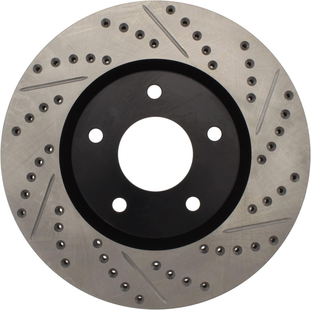 StopTech 127.42074R Sport Drilled/Slotted Brake Rotor (Front Right), 1 Pack