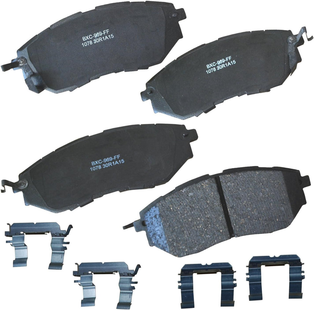 Bendix Premium SBC11 Ceramic Front Brake Pads for Select Models Dodge Dart,Ford Fairlane,Falcon,Sedan Delivery,Mustang,Ranchero,Mercury Comet,Cougar,Cyclone,Plymouth Barracuda,Duster,Scamp,Valiant