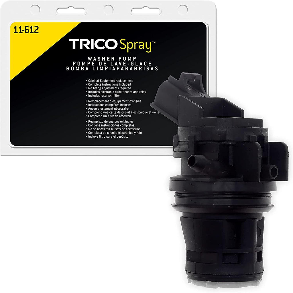TRICO Spray Windshield Washer Pump (11-612) Fits Select Honda, Lexus, Mazda, Pontiac, Scion, and Toyota Model Years