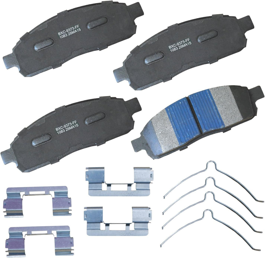 Bendix Premium SBC11 Ceramic Front Brake Pads for Select Models Dodge Dart,Ford Fairlane,Falcon,Sedan Delivery,Mustang,Ranchero,Mercury Comet,Cougar,Cyclone,Plymouth Barracuda,Duster,Scamp,Valiant