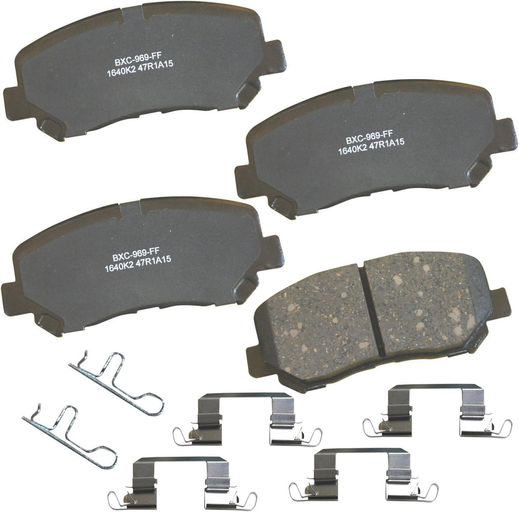 Bendix Premium SBC11 Ceramic Front Brake Pads for Select Models Dodge Dart,Ford Fairlane,Falcon,Sedan Delivery,Mustang,Ranchero,Mercury Comet,Cougar,Cyclone,Plymouth Barracuda,Duster,Scamp,Valiant