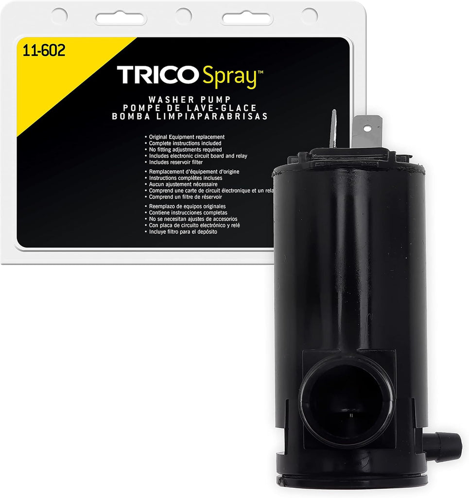 TRICO Spray Automotive Replacement Windshield Washer Pump (11-611) Fits Select Chevy, GEO, and Toyota Model Years