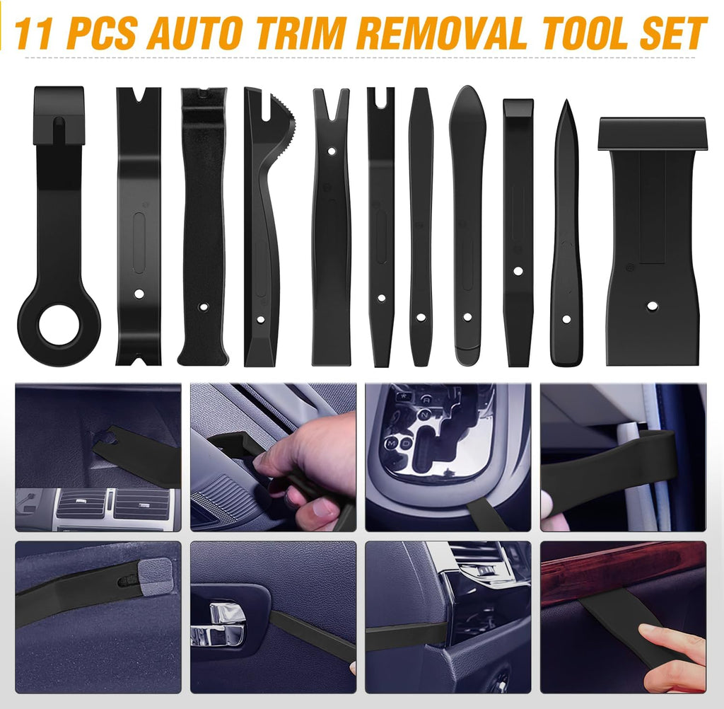 GOOACC - GRC-33 240PCS Bumper Retainer Clips Car Plastic Rivets Fasteners Push Retainer Kit Most Popular Sizes Auto Push Pin Rivets Set -Door Trim Panel Fender Clips for GM Ford Toyota Honda Chrysler