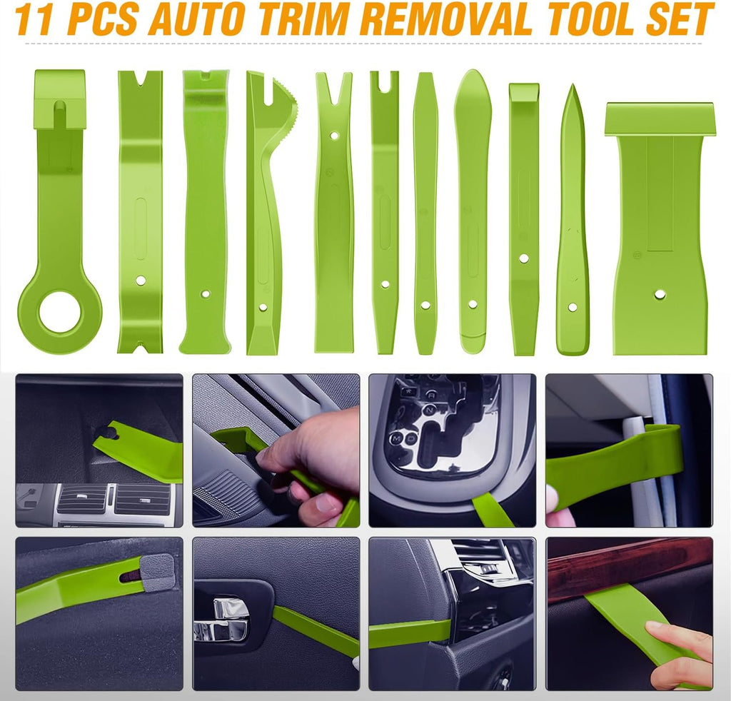 GOOACC - GRC-33 240PCS Bumper Retainer Clips Car Plastic Rivets Fasteners Push Retainer Kit Most Popular Sizes Auto Push Pin Rivets Set -Door Trim Panel Fender Clips for GM Ford Toyota Honda Chrysler