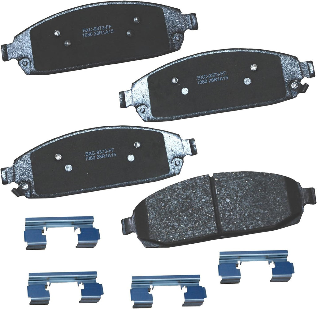 Bendix Premium SBC11 Ceramic Front Brake Pads for Select Models Dodge Dart,Ford Fairlane,Falcon,Sedan Delivery,Mustang,Ranchero,Mercury Comet,Cougar,Cyclone,Plymouth Barracuda,Duster,Scamp,Valiant