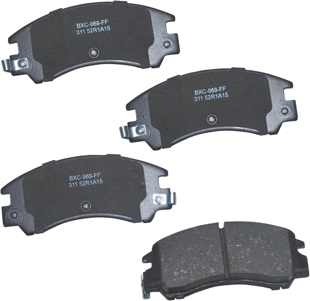 Bendix Premium SBC11 Ceramic Front Brake Pads for Select Models Dodge Dart,Ford Fairlane,Falcon,Sedan Delivery,Mustang,Ranchero,Mercury Comet,Cougar,Cyclone,Plymouth Barracuda,Duster,Scamp,Valiant