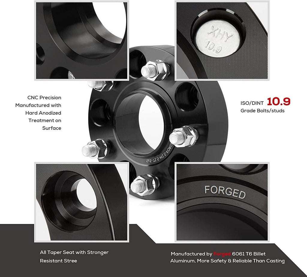 dynofit 5x5.5 Wheel Spacers for Ram 1500 2012-2018, 5x139.7 Hub Centric Spacer (Set of 4), 1.5"(38mm) 77.8mm Hub Bore M14x1.5 Forged Wheel SPACERS Do-dge Ram 1500 12-18 Pick Up Trucks(DS/DJ)