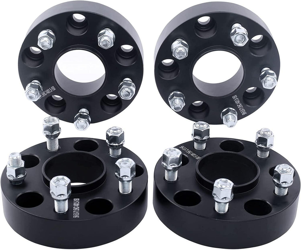 DCVAMOUS 4PC Black 5x5.5 Hubcentric Wheel Spacers 2 Inch with 9/16" Studs Compatible with Dodge 5 Lug 5x139.7 for 2002-2010 R-A-M 1500 | 2005-2011 Dakota | 2004-2009 Durango