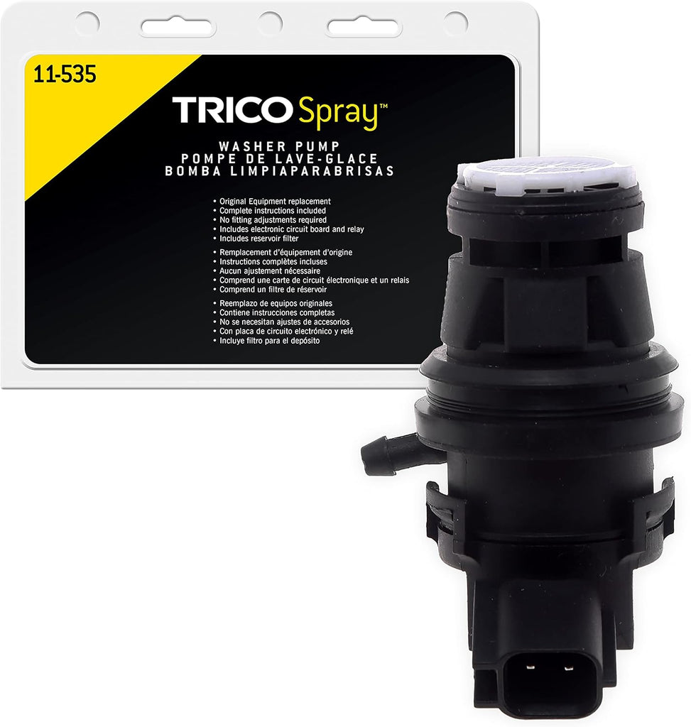 TRICO Spray Automotive Replacement Windshield Washer Pump (11-611) Fits Select Chevy, GEO, and Toyota Model Years
