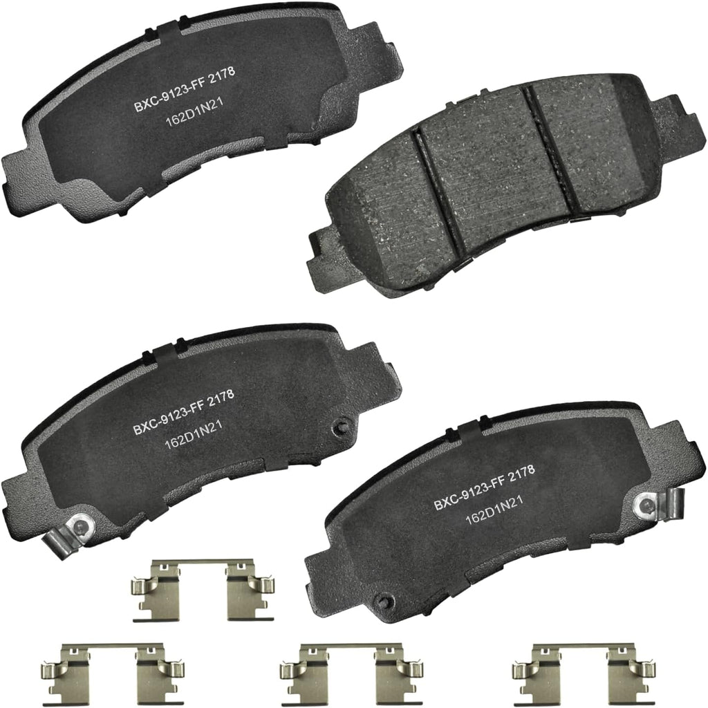Bendix Premium SBC11 Ceramic Front Brake Pads for Select Models Dodge Dart,Ford Fairlane,Falcon,Sedan Delivery,Mustang,Ranchero,Mercury Comet,Cougar,Cyclone,Plymouth Barracuda,Duster,Scamp,Valiant