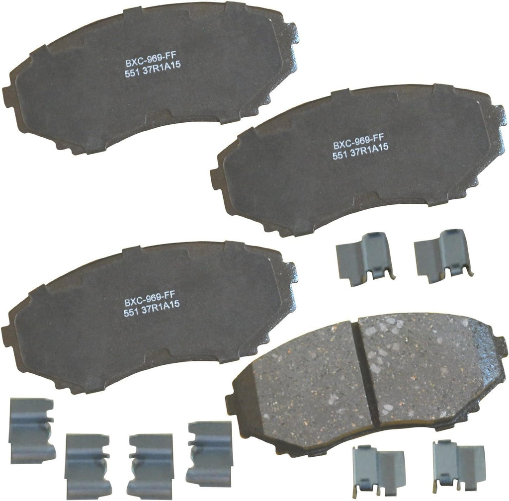 Bendix Premium SBC11 Ceramic Front Brake Pads for Select Models Dodge Dart,Ford Fairlane,Falcon,Sedan Delivery,Mustang,Ranchero,Mercury Comet,Cougar,Cyclone,Plymouth Barracuda,Duster,Scamp,Valiant