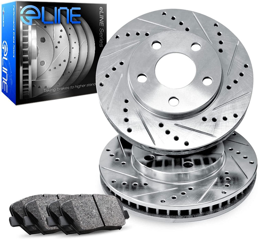 R1 Concepts Front Brakes and Rotors Kit |Front Brake Pads| Brake Rotors and Pads| Ceramic Brake Pads and Rotors |fits 2003-2009 Toyota 4Runner, 2005-2021 Toyota Tacoma, 2007-2014 Toyota FJ Cruiser