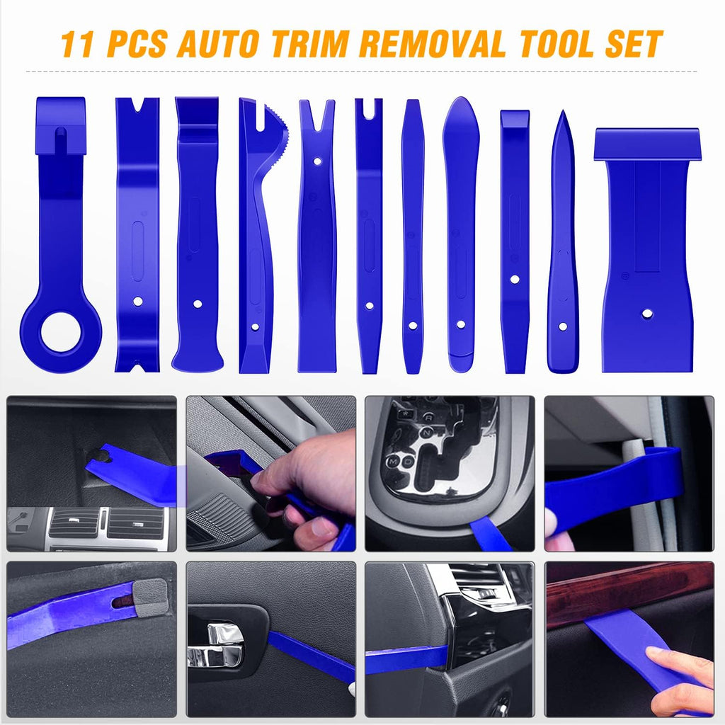 GOOACC - GRC-33 240PCS Bumper Retainer Clips Car Plastic Rivets Fasteners Push Retainer Kit Most Popular Sizes Auto Push Pin Rivets Set -Door Trim Panel Fender Clips for GM Ford Toyota Honda Chrysler