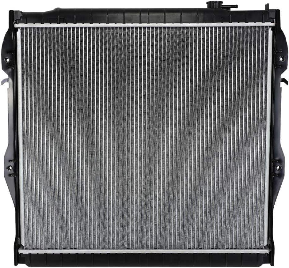 OEM-RA-1755 1-Row OE Style Aluminum Cooling Radiator Compatible with 95-04 Tacoma AT, 25-1/2" W X 22-5/8" H X 1" D, 1-3/8" Inlet, 1-3/8" Outlet