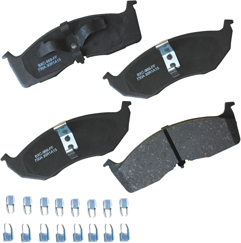 Bendix Premium SBC11 Ceramic Front Brake Pads for Select Models Dodge Dart,Ford Fairlane,Falcon,Sedan Delivery,Mustang,Ranchero,Mercury Comet,Cougar,Cyclone,Plymouth Barracuda,Duster,Scamp,Valiant