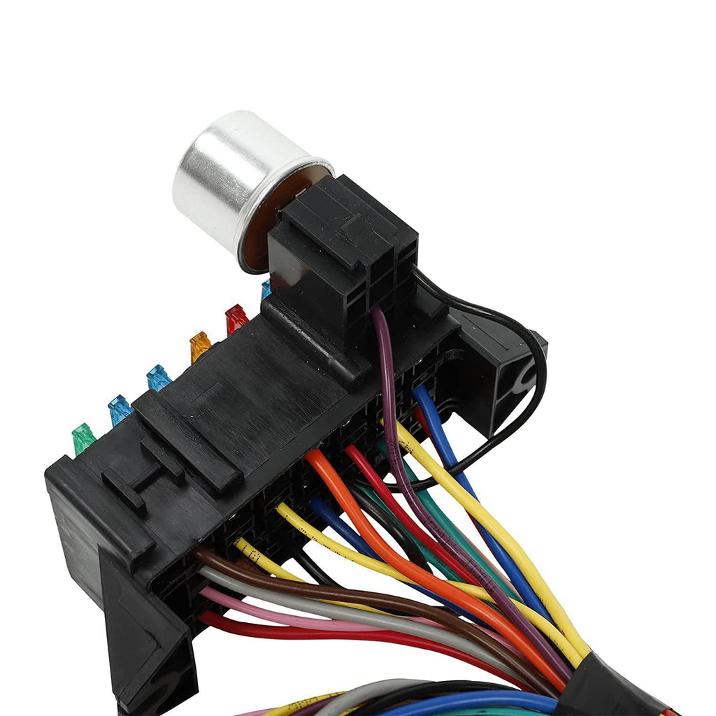 14 Fuse 12-14 Circuit Wiring Harness Racing GXL Copper Wire Street Rods Hot Rods Race Cars Universal