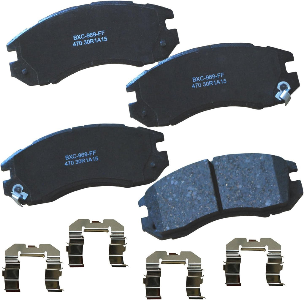 Bendix Premium SBC11 Ceramic Front Brake Pads for Select Models Dodge Dart,Ford Fairlane,Falcon,Sedan Delivery,Mustang,Ranchero,Mercury Comet,Cougar,Cyclone,Plymouth Barracuda,Duster,Scamp,Valiant
