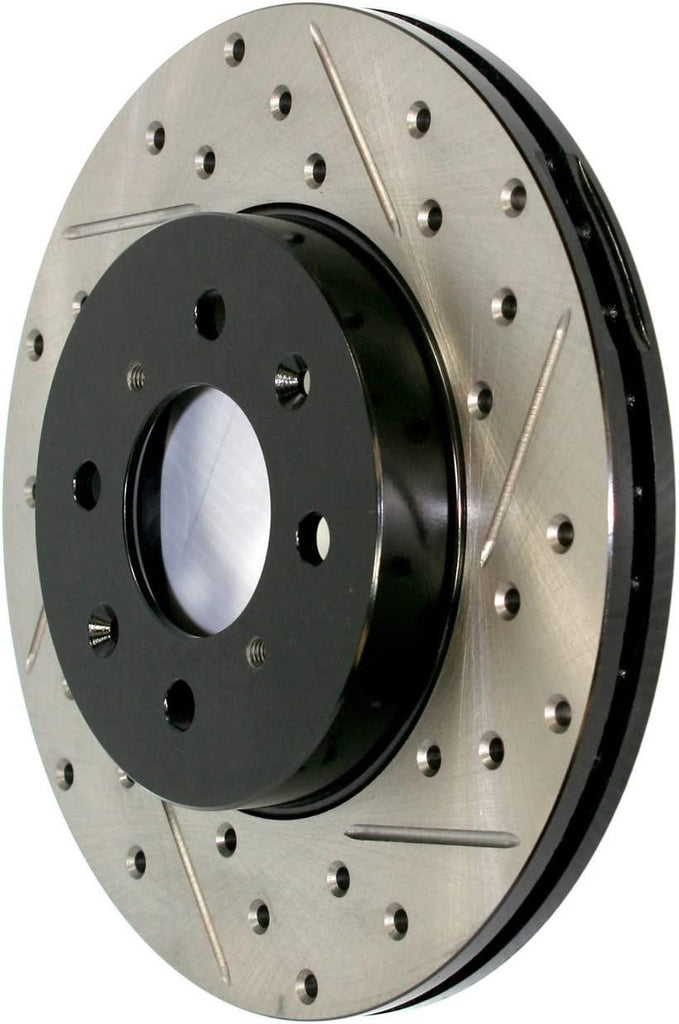 StopTech 127.66003L Sport Drilled/Slotted Brake Rotor (Front Left), 1 Pack