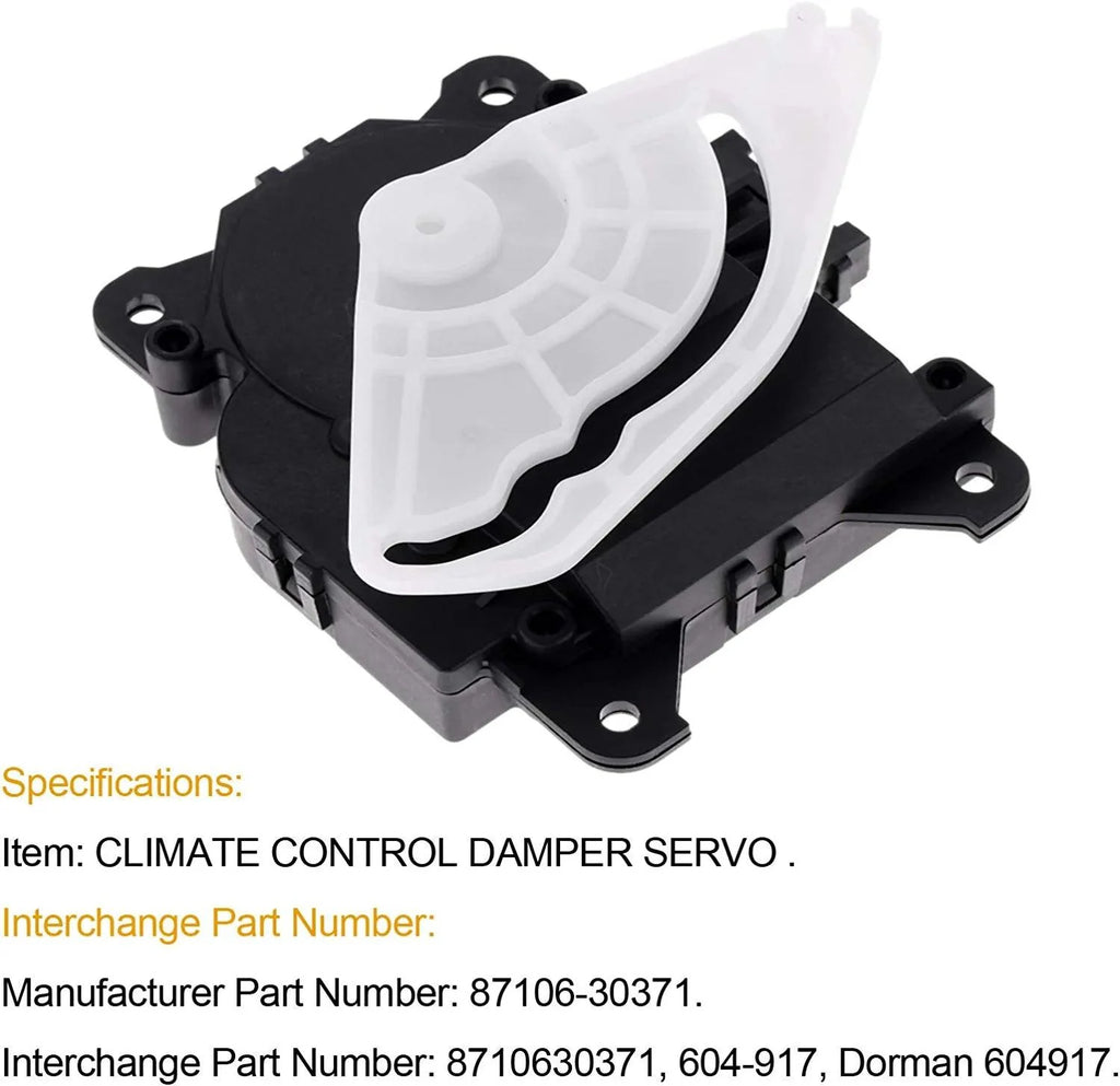 Mode HVAC Air Door Actuator Replacement for Lexus 97-05 GS300 GS400 GS430 IS300 RX300 2002-2010 SC430 Replaces 8710630371 604-917 87106-30371 Dorman 604917 Air Conditioner Blend Heater Servo Unit