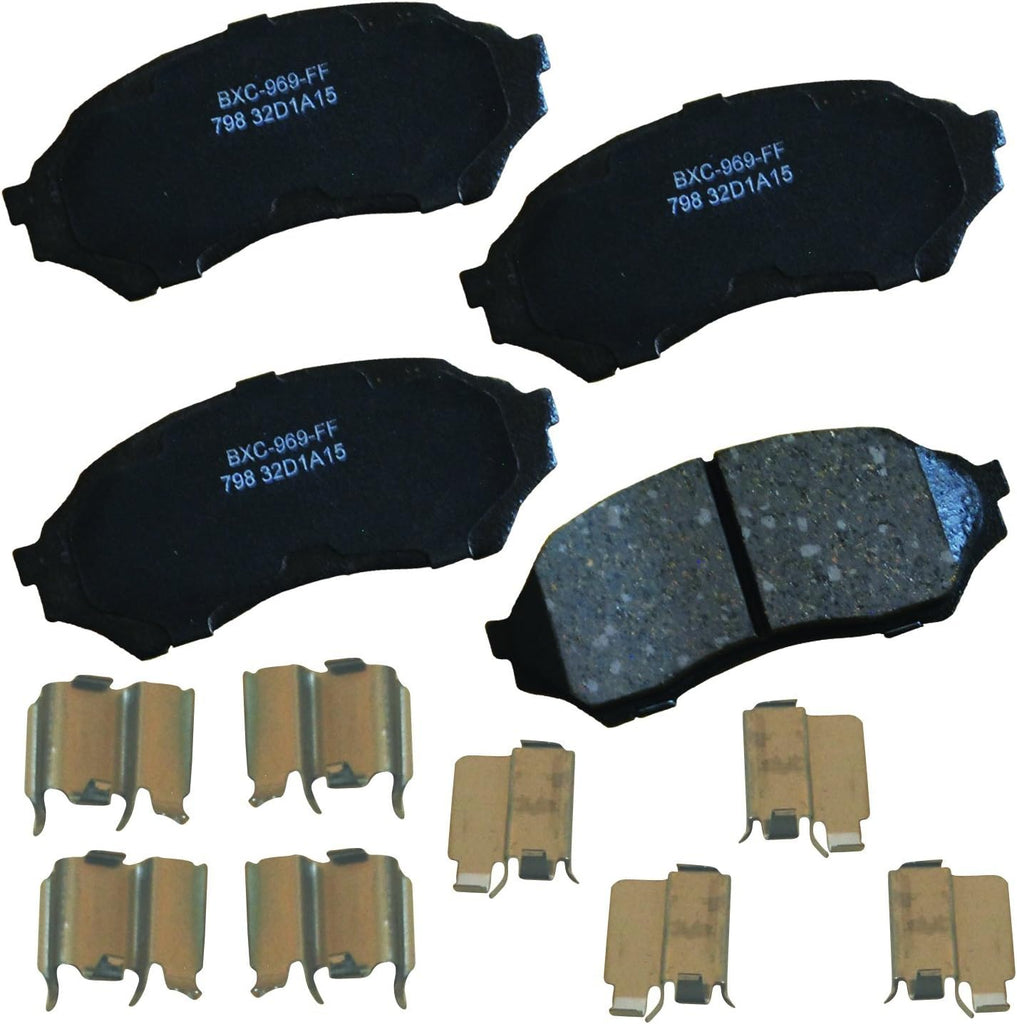 Bendix Premium SBC11 Ceramic Front Brake Pads for Select Models Dodge Dart,Ford Fairlane,Falcon,Sedan Delivery,Mustang,Ranchero,Mercury Comet,Cougar,Cyclone,Plymouth Barracuda,Duster,Scamp,Valiant