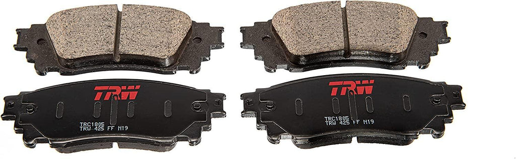 TRW Pro TRC0741 Disc Brake Pad Set For Toyota Corolla 1998-2002, Front, And Other Applications