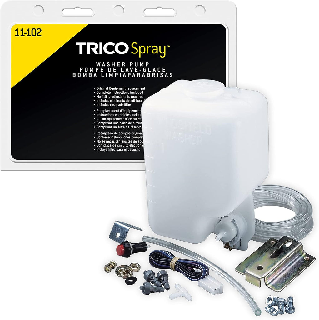TRICO Spray Automotive Replacement Windshield Washer Pump (11-611) Fits Select Chevy, GEO, and Toyota Model Years