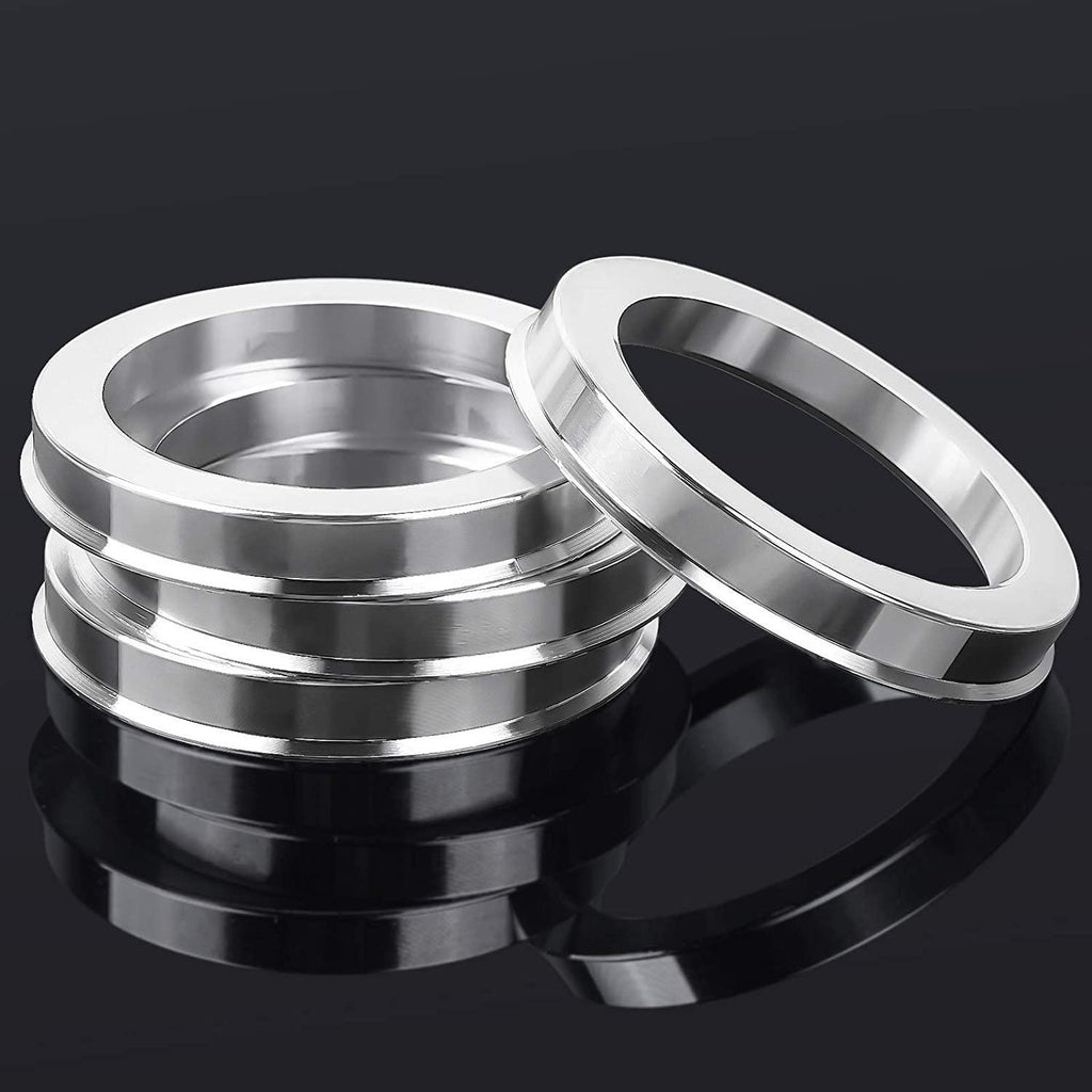MIKKUPPA 4pc Hub Centric Rings 72.6 to 57.1 - OD 72.6mm ID 57.1mm Hub Rings, Compatible with 57.1mm Vehicle Hub and 72.6mm Wheel Center Bore, Aluminium Alloy Wheel Hubrings