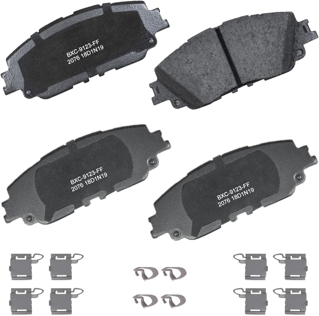 Bendix Premium SBC11 Ceramic Front Brake Pads for Select Models Dodge Dart,Ford Fairlane,Falcon,Sedan Delivery,Mustang,Ranchero,Mercury Comet,Cougar,Cyclone,Plymouth Barracuda,Duster,Scamp,Valiant