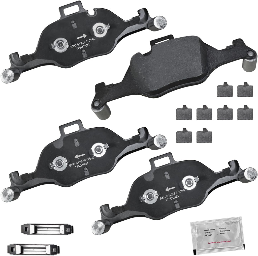 Bendix Premium SBC11 Ceramic Front Brake Pads for Select Models Dodge Dart,Ford Fairlane,Falcon,Sedan Delivery,Mustang,Ranchero,Mercury Comet,Cougar,Cyclone,Plymouth Barracuda,Duster,Scamp,Valiant