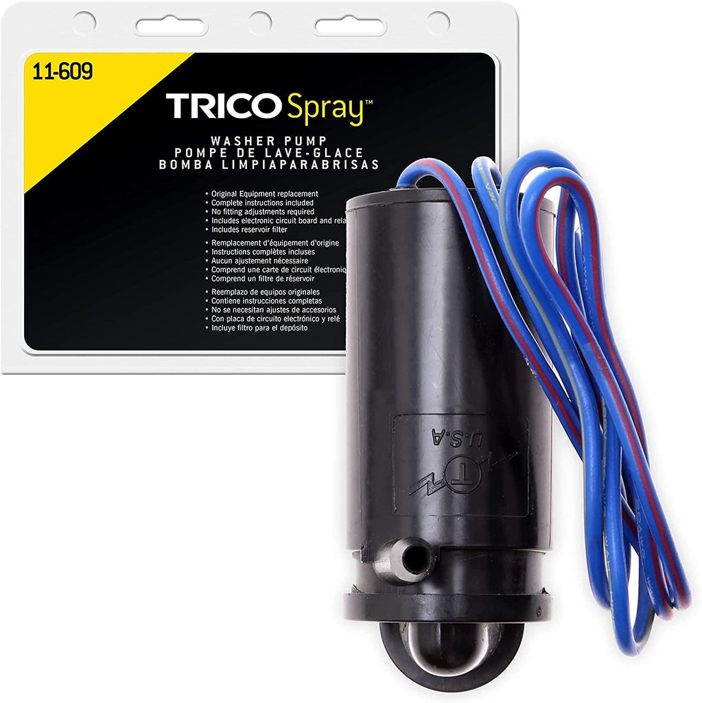 TRICO Spray Windshield Washer Pump (11-612) Fits Select Honda, Lexus, Mazda, Pontiac, Scion, and Toyota Model Years