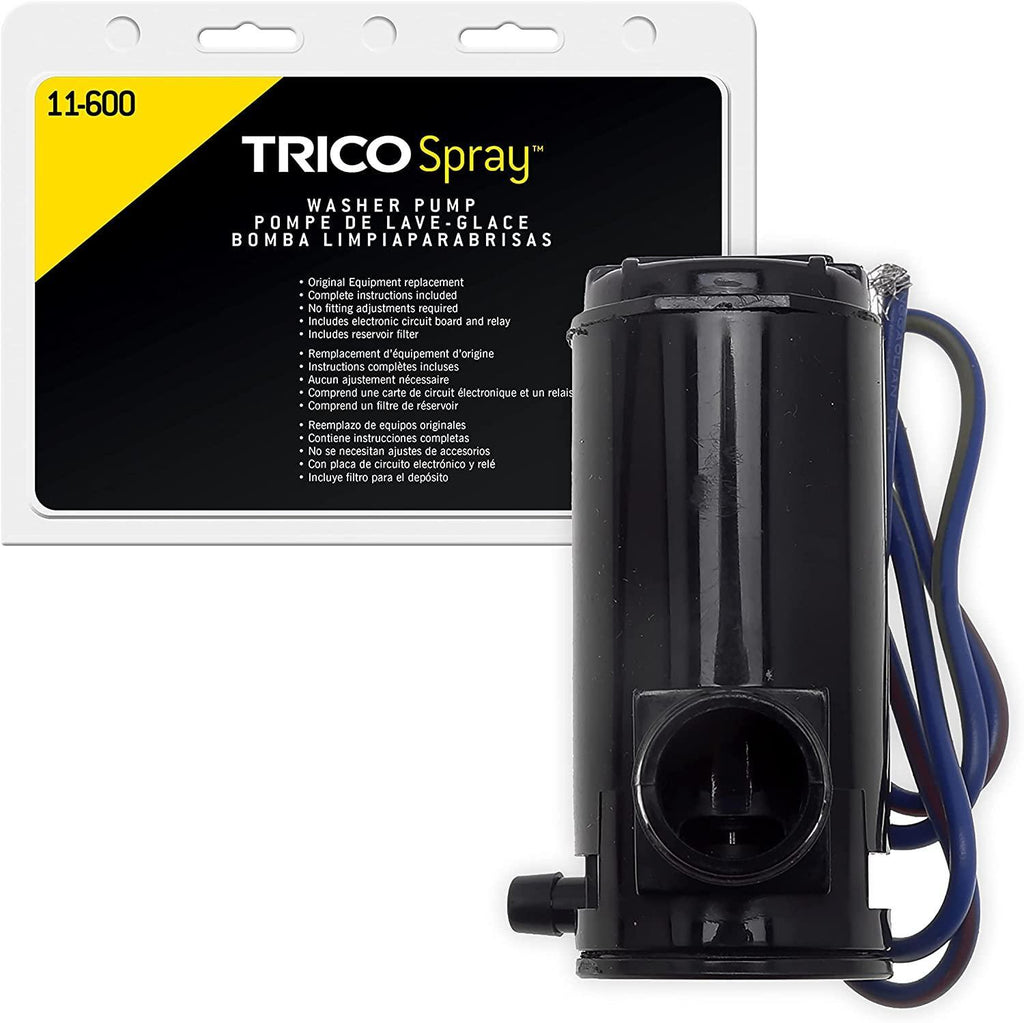 TRICO Spray Windshield Washer Pump (11-612) Fits Select Honda, Lexus, Mazda, Pontiac, Scion, and Toyota Model Years