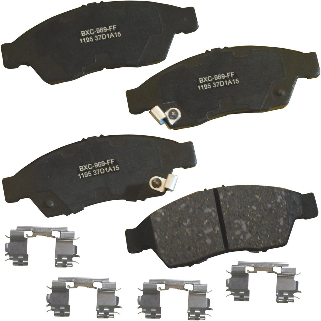 Bendix Premium SBC11 Ceramic Front Brake Pads for Select Models Dodge Dart,Ford Fairlane,Falcon,Sedan Delivery,Mustang,Ranchero,Mercury Comet,Cougar,Cyclone,Plymouth Barracuda,Duster,Scamp,Valiant