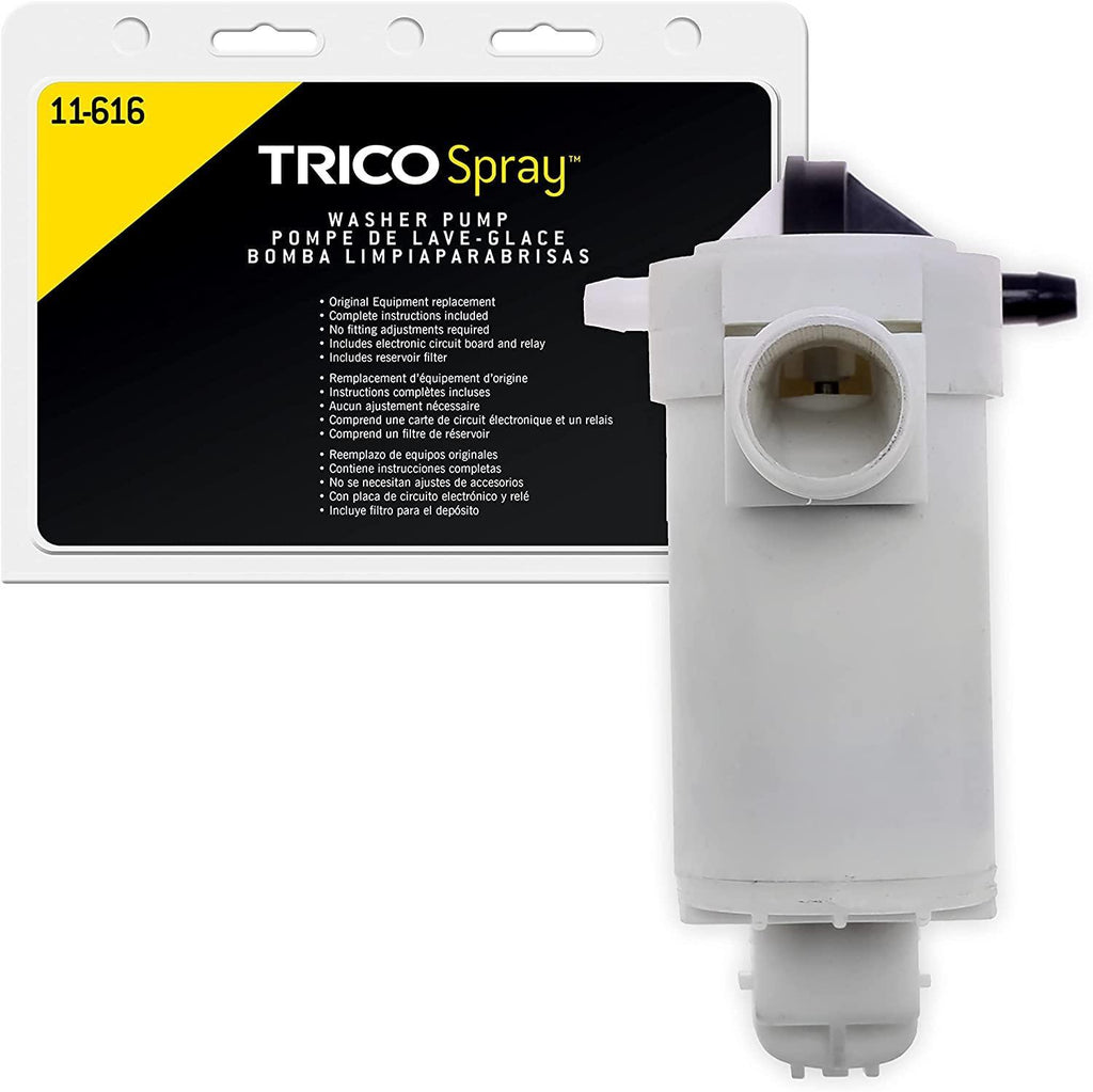 TRICO Spray Windshield Washer Pump (11-612) Fits Select Honda, Lexus, Mazda, Pontiac, Scion, and Toyota Model Years