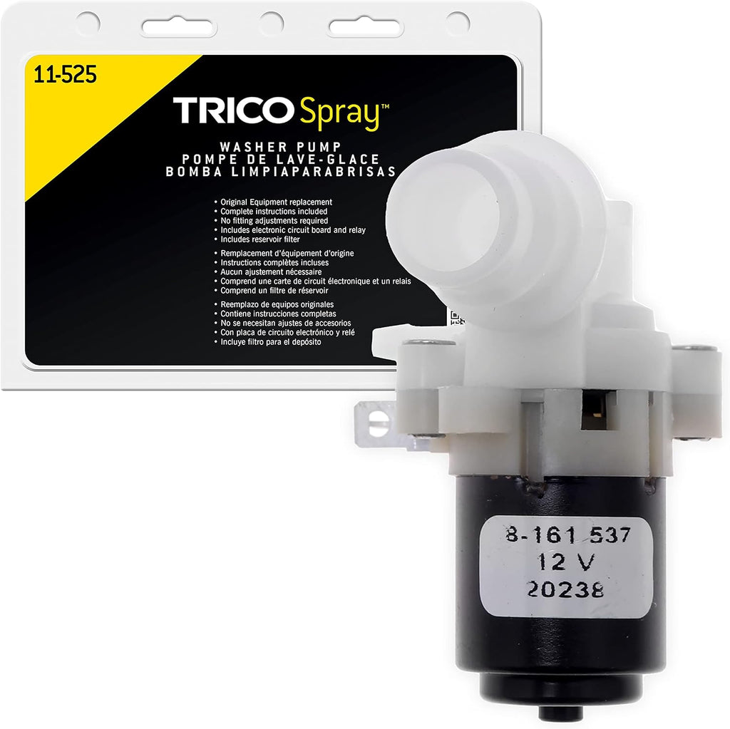 TRICO Spray Automotive Replacement Windshield Washer Pump (11-611) Fits Select Chevy, GEO, and Toyota Model Years