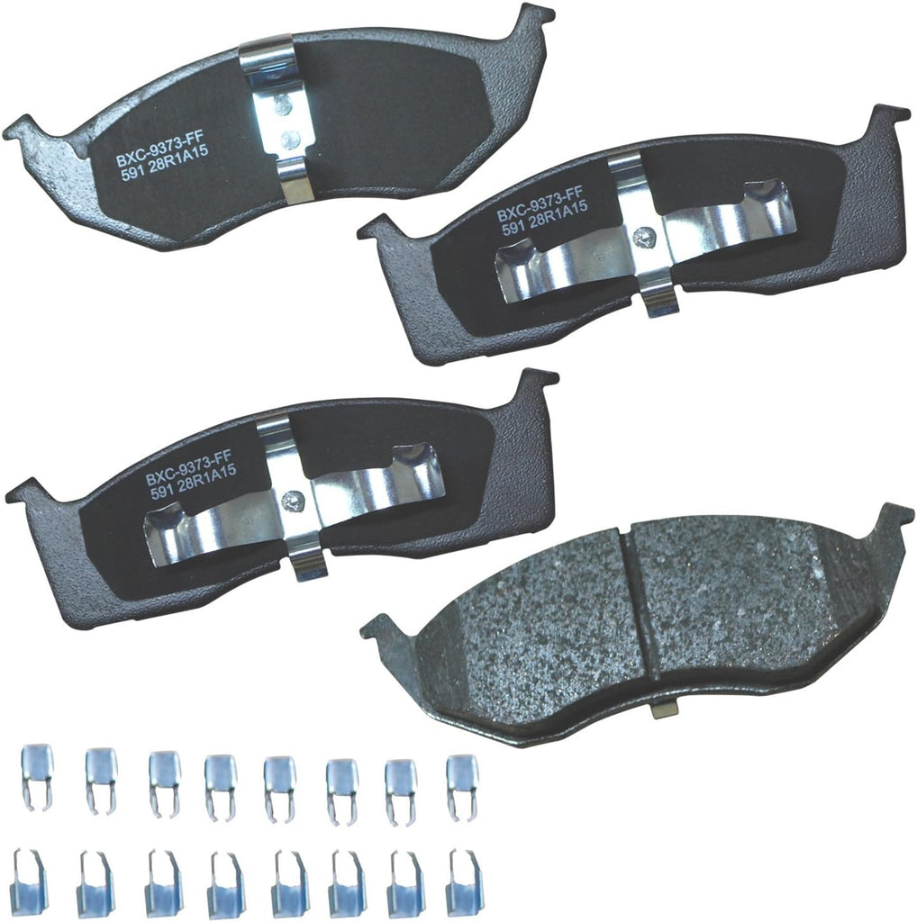 Bendix Premium SBC11 Ceramic Front Brake Pads for Select Models Dodge Dart,Ford Fairlane,Falcon,Sedan Delivery,Mustang,Ranchero,Mercury Comet,Cougar,Cyclone,Plymouth Barracuda,Duster,Scamp,Valiant