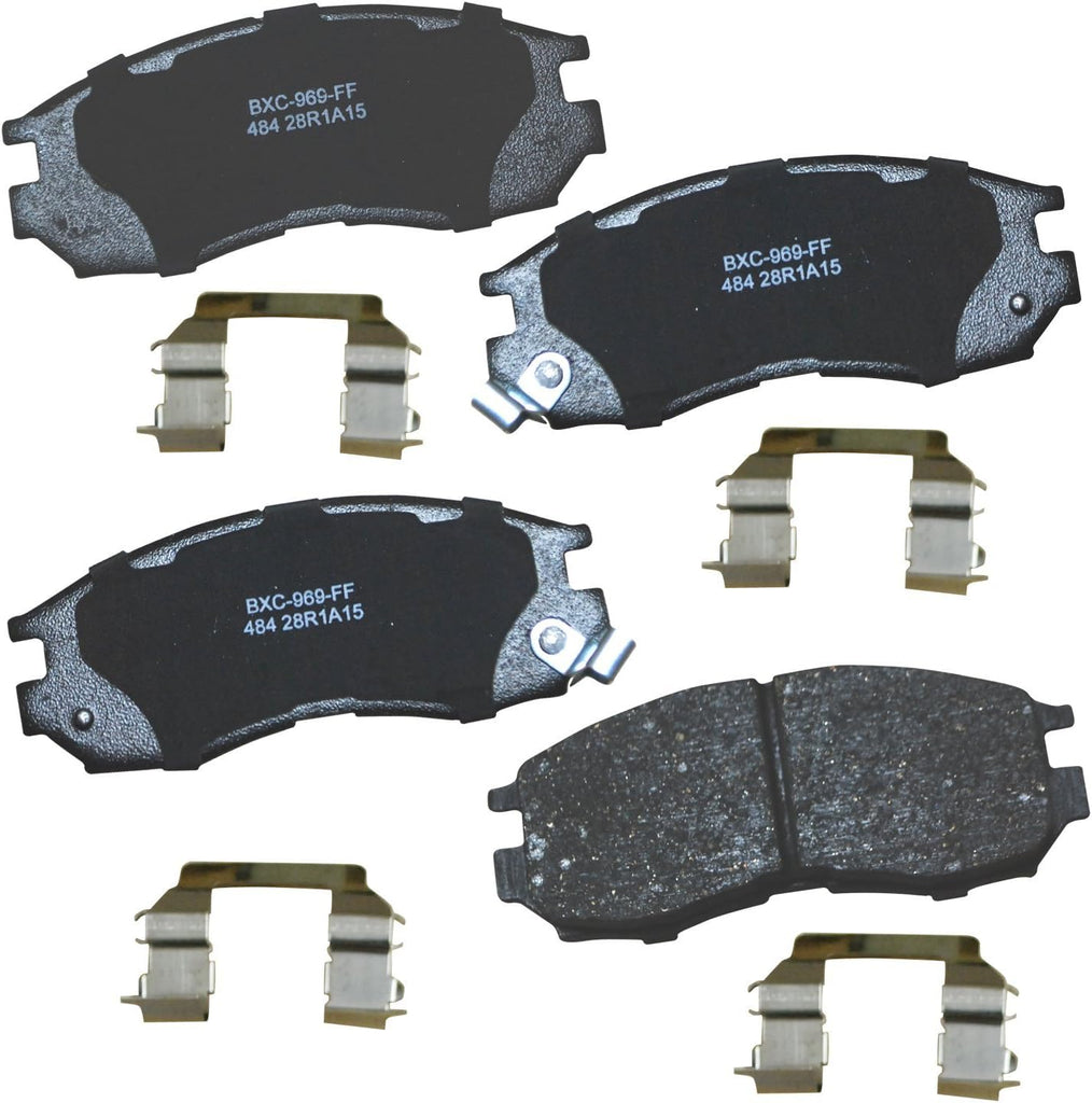 Bendix Premium SBC11 Ceramic Front Brake Pads for Select Models Dodge Dart,Ford Fairlane,Falcon,Sedan Delivery,Mustang,Ranchero,Mercury Comet,Cougar,Cyclone,Plymouth Barracuda,Duster,Scamp,Valiant