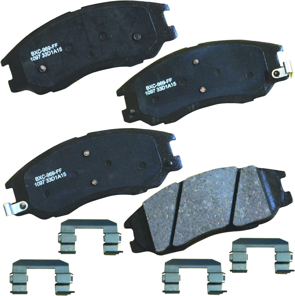 Bendix Premium SBC1363 Ceramic Front Brake Pads for Cadillac Escalade, ESV,EXT,XTS,Chevrolet Avalanche,Cheyenne,Express 1500,Silverado Classic,LD,Suburban,Tahoe,GMC Savana Sierra,Limited,Yukon,XL,