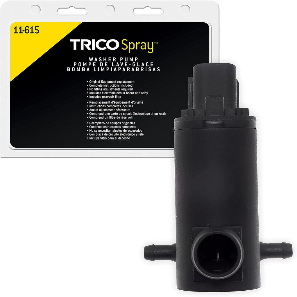 TRICO Spray Automotive Replacement Windshield Washer Pump (11-611) Fits Select Chevy, GEO, and Toyota Model Years
