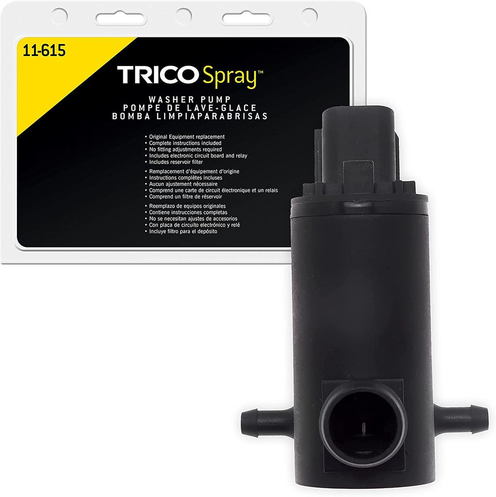 TRICO Spray Windshield Washer Pump (11-612) Fits Select Honda, Lexus, Mazda, Pontiac, Scion, and Toyota Model Years