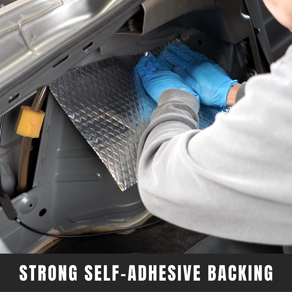 SunplusTrade Sound Deadener for Cars, 80 mil 36 sqft Sound Deadener Mat, Butyl Automotive Noise Insulation and Dampening Material for Reducing Vibration and Noise