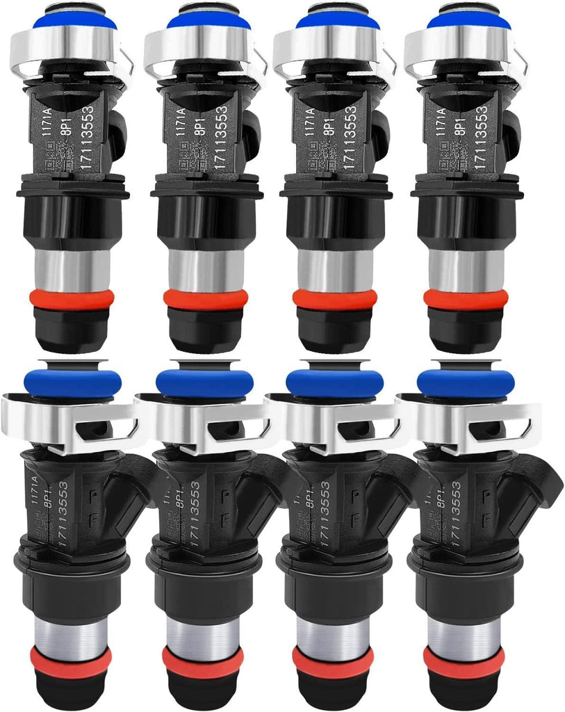 YZHIDIANF 17113553 Fuel Injectors FJ315 Fits for:-Chevy 1500 2500 3500 Tahoe for:-Cadillac Escalade for:-GMC Sierra Yukon for:-Buick Rainer 4.8L 5.3L 6.0L 2001 2002 2003 2004 2005 2006 (8pcs)