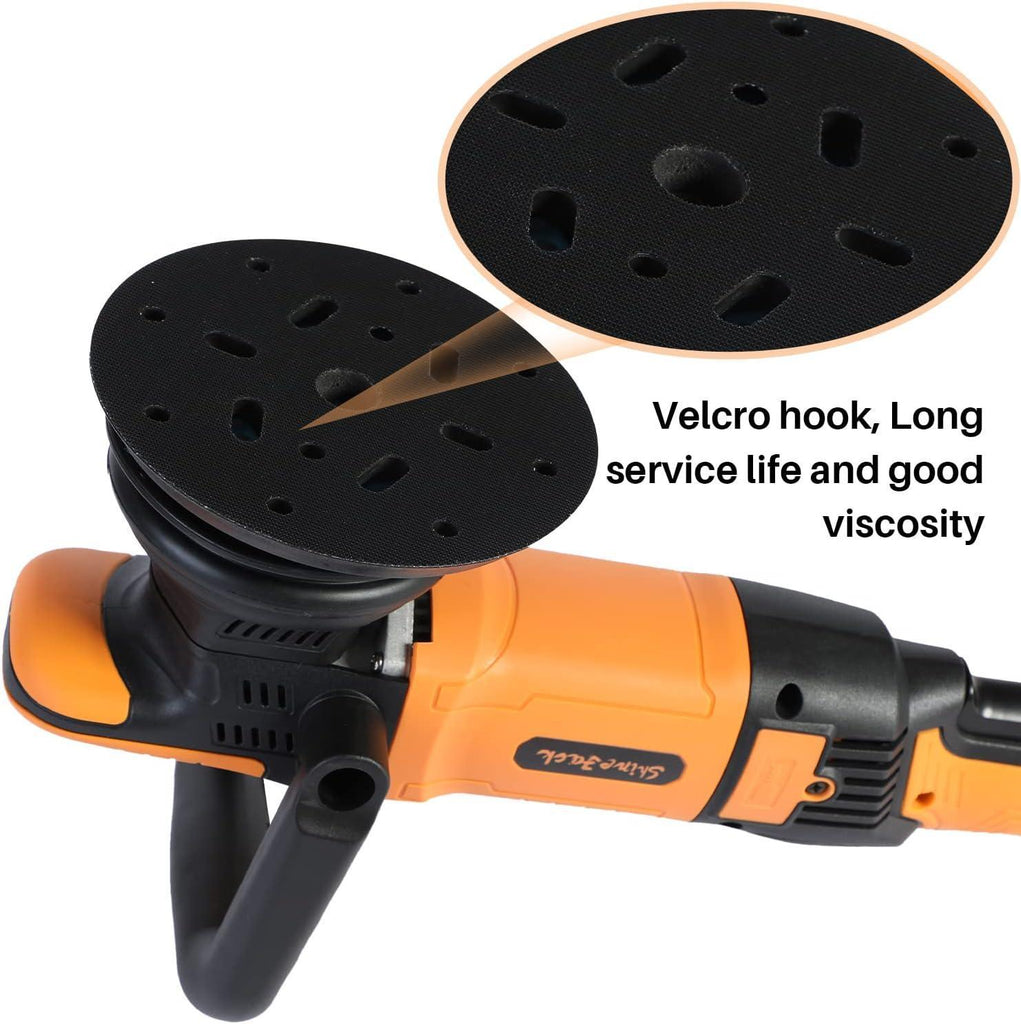SHINEJACK Car Buffer Polisher, 810W Dual Action Polisher with Variable Speed, 15mm Long-Throw Orbital Polisher for Car Detailing (1650-4800r)