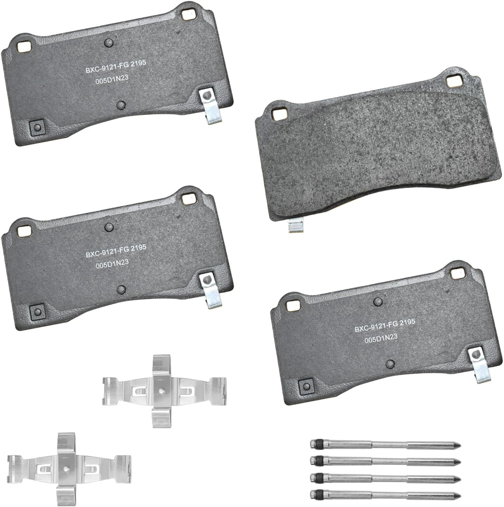 Bendix Premium SBC11 Ceramic Front Brake Pads for Select Models Dodge Dart,Ford Fairlane,Falcon,Sedan Delivery,Mustang,Ranchero,Mercury Comet,Cougar,Cyclone,Plymouth Barracuda,Duster,Scamp,Valiant