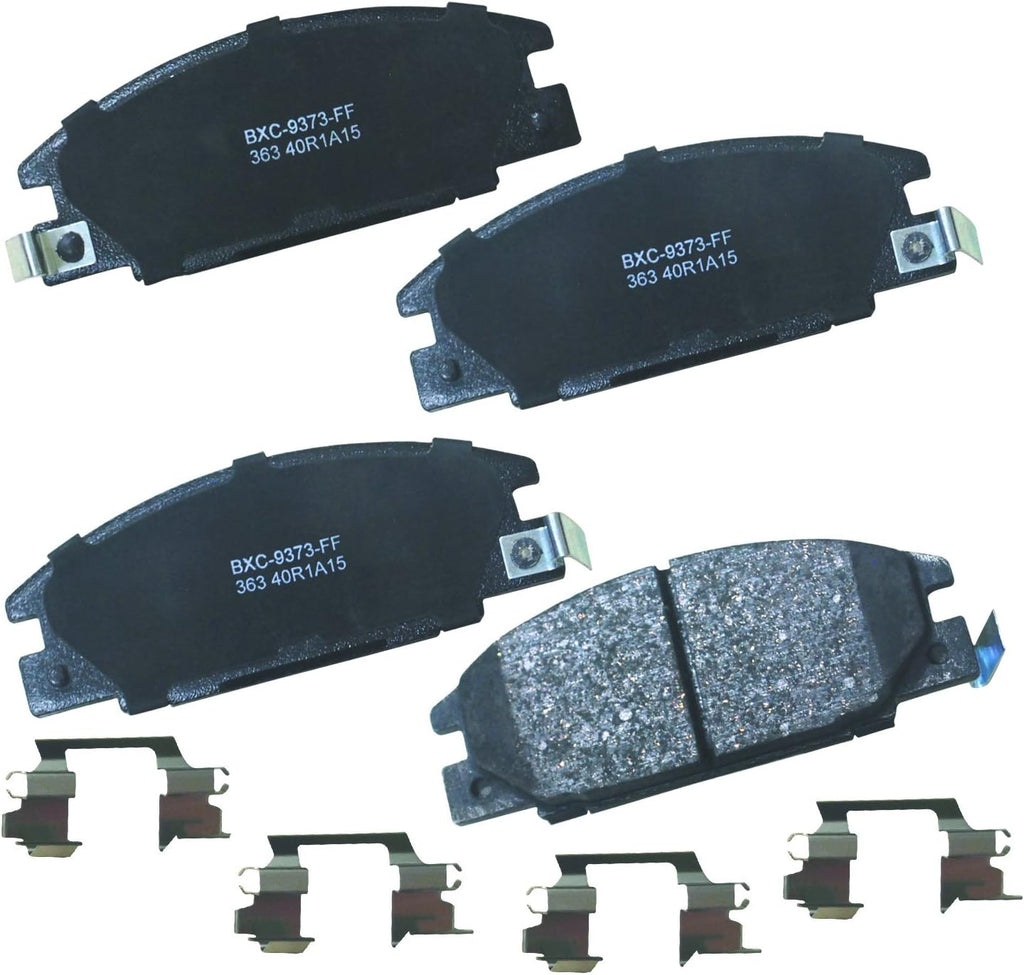 Bendix Premium SBC11 Ceramic Front Brake Pads for Select Models Dodge Dart,Ford Fairlane,Falcon,Sedan Delivery,Mustang,Ranchero,Mercury Comet,Cougar,Cyclone,Plymouth Barracuda,Duster,Scamp,Valiant