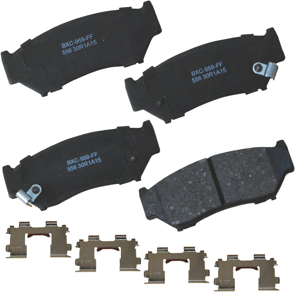 Bendix Premium SBC11 Ceramic Front Brake Pads for Select Models Dodge Dart,Ford Fairlane,Falcon,Sedan Delivery,Mustang,Ranchero,Mercury Comet,Cougar,Cyclone,Plymouth Barracuda,Duster,Scamp,Valiant