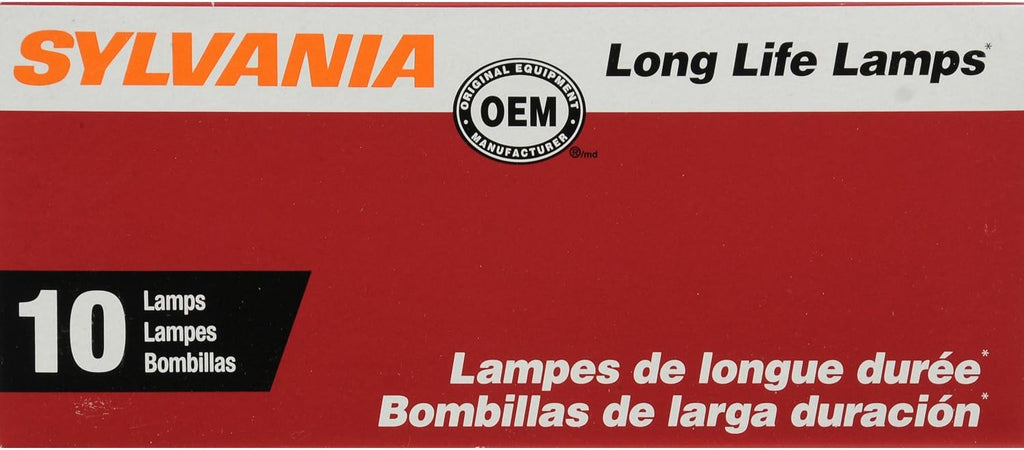 SYLVANIA 3157NA/4157NA Long Life Miniature Bulb, (Contains 10 Bulbs)