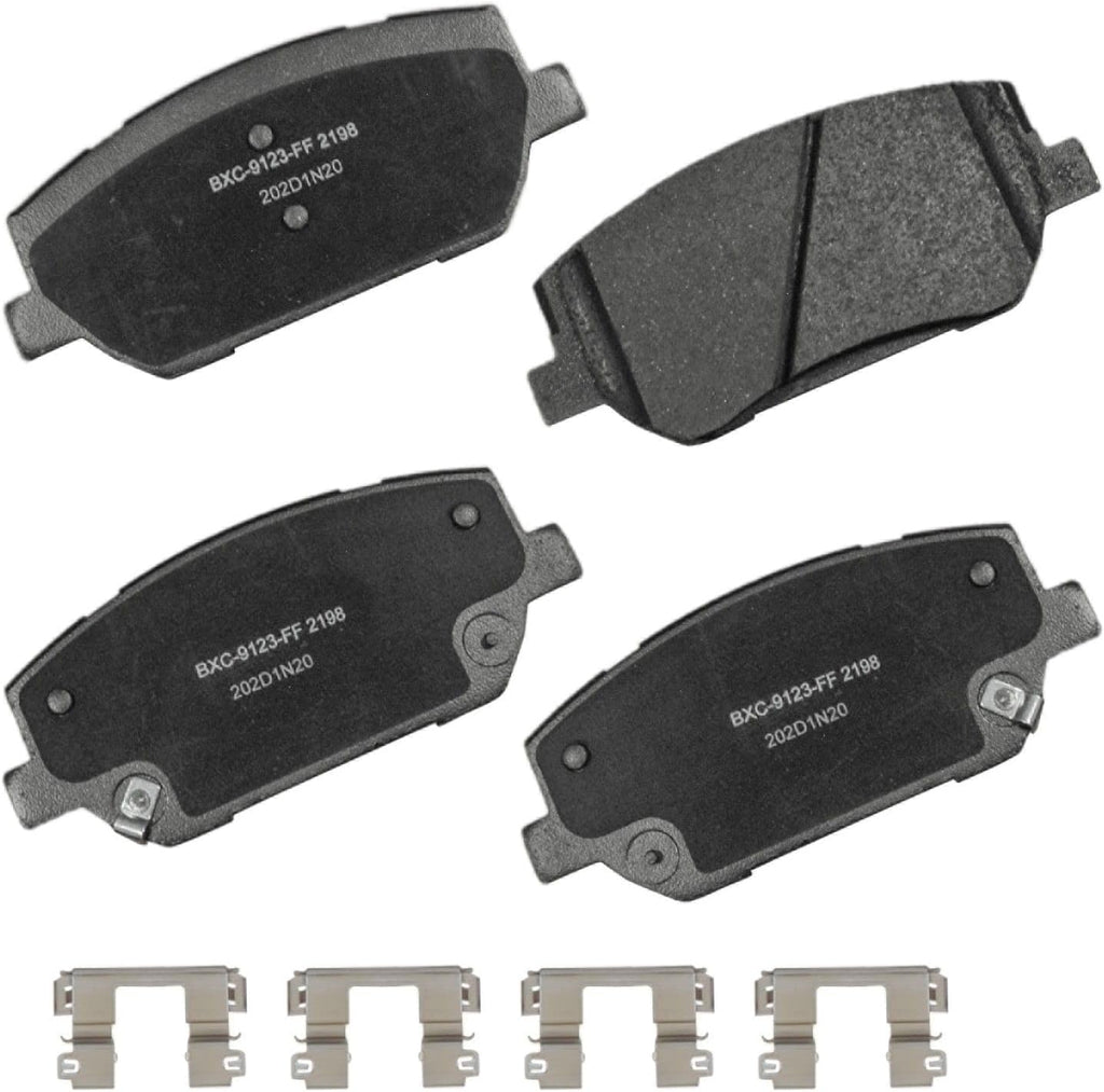 Bendix Premium SBC11 Ceramic Front Brake Pads for Select Models Dodge Dart,Ford Fairlane,Falcon,Sedan Delivery,Mustang,Ranchero,Mercury Comet,Cougar,Cyclone,Plymouth Barracuda,Duster,Scamp,Valiant